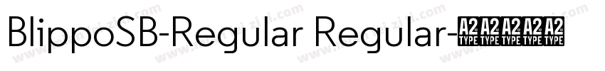 BlippoSB-Regular Regular字体转换